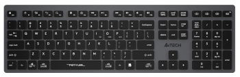 Клавиатура беспроводная A4TECH Fstyler FBX50C USB BT/Radio slim Multimedia, серая (1/10)