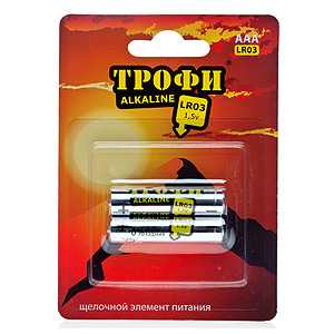 Элемент питания Трофи LR03-2BL ENERGY POWER Alkaline (40/480/23040)