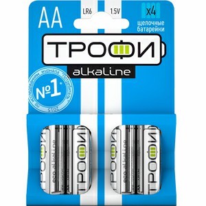 Элемент питания Трофи LR6-4BL ENERGY POWER Alkaline (40/640/20480)