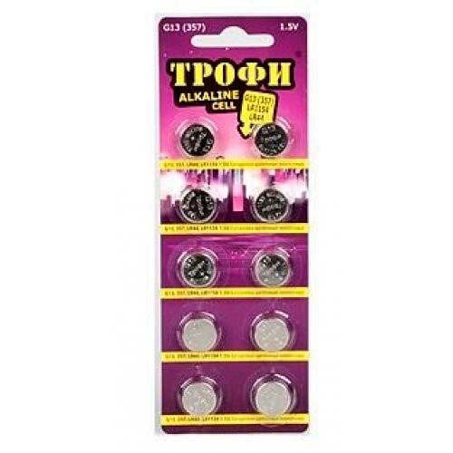 Элемент питания Трофи G13 (357) LR1154, LR44 ENERGY POWER Button Cell (200/1600/134400)