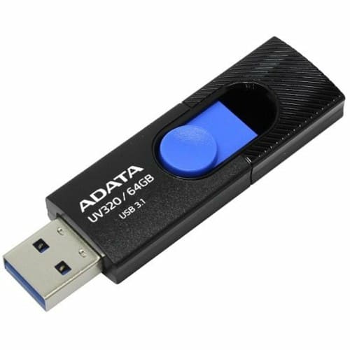 USB 3.1  64GB  A-Data  UV320  чёрный/синий