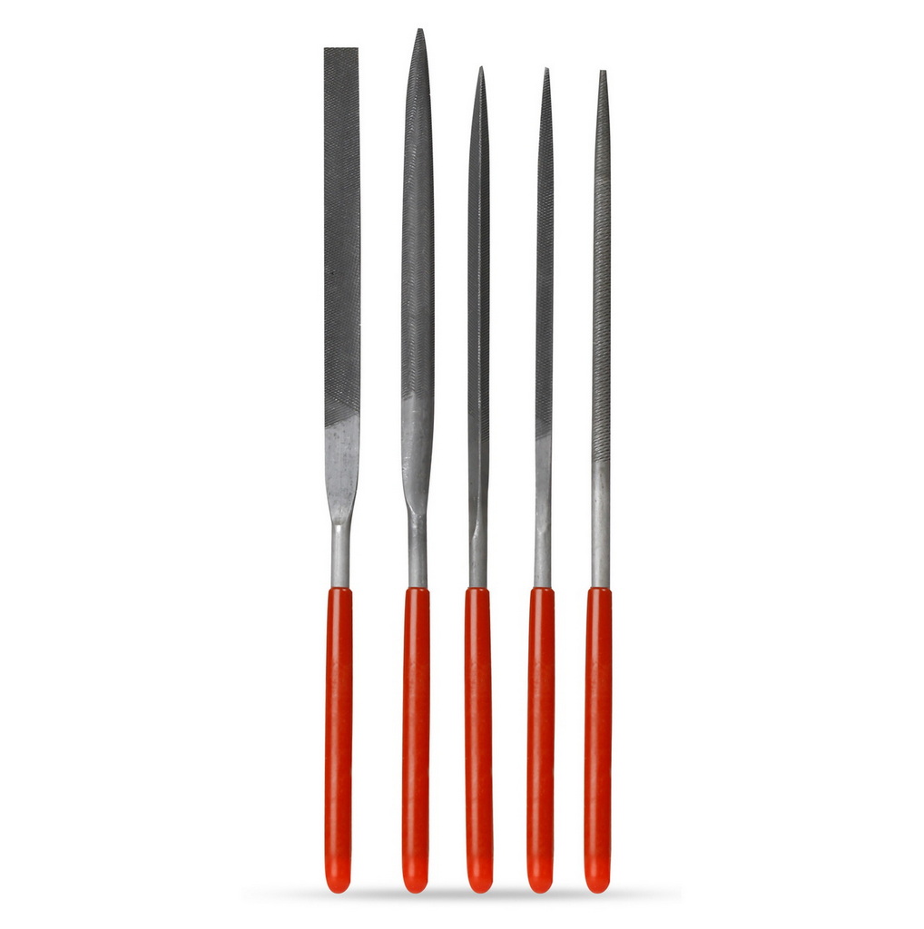 Набор надфилей SMARTBUY 5 шт, d4x160мм (прямоуг,овал,кругл,треуг,квадрат),блистер, tools (Цена за на