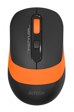 Беспроводная мышь A4TECH Fstyler FG10 (2000dpi), USB (3but), черный/оранжевый (1/60)