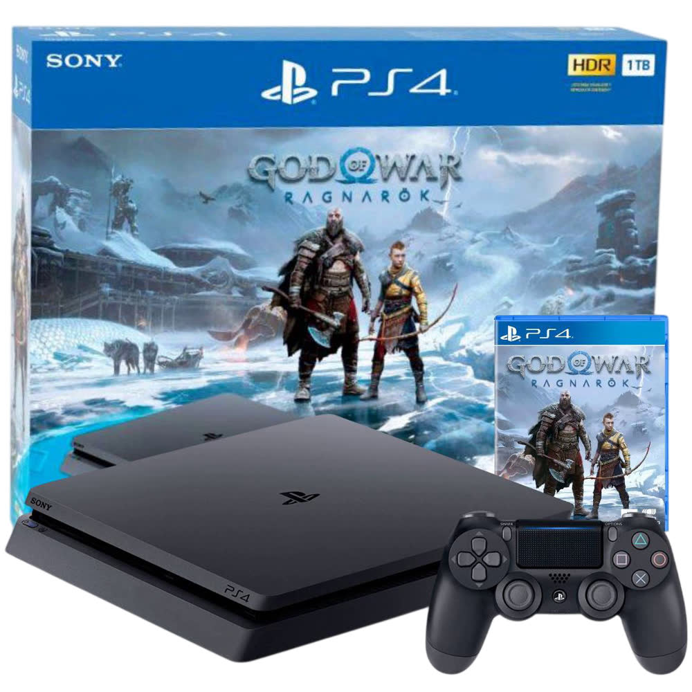 Игровая приставка PlayStation 4 1TB Slim + God of War Ragnarok