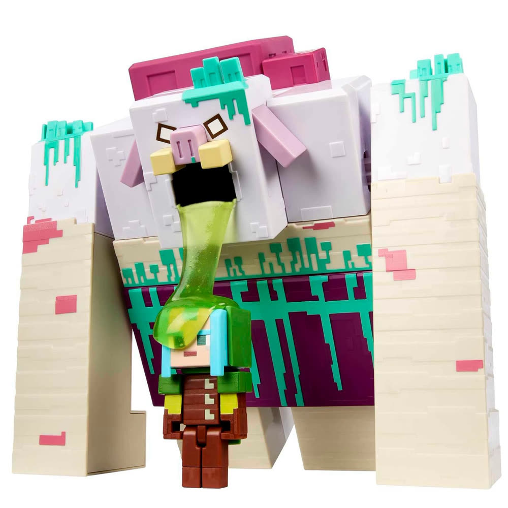 Набор экшн-фигурок Minecraft Legends - The Devourer with Ranger and Slime, 24 cm