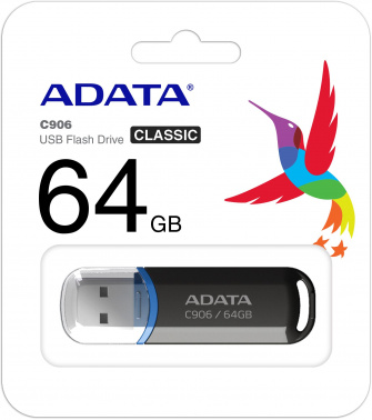USB  64GB  A-Data  C906  чёрный
