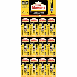 608976 Момент СУПЕР-КЛЕЙ, 3 гр. БЛ-12шт. (12/288/12096)