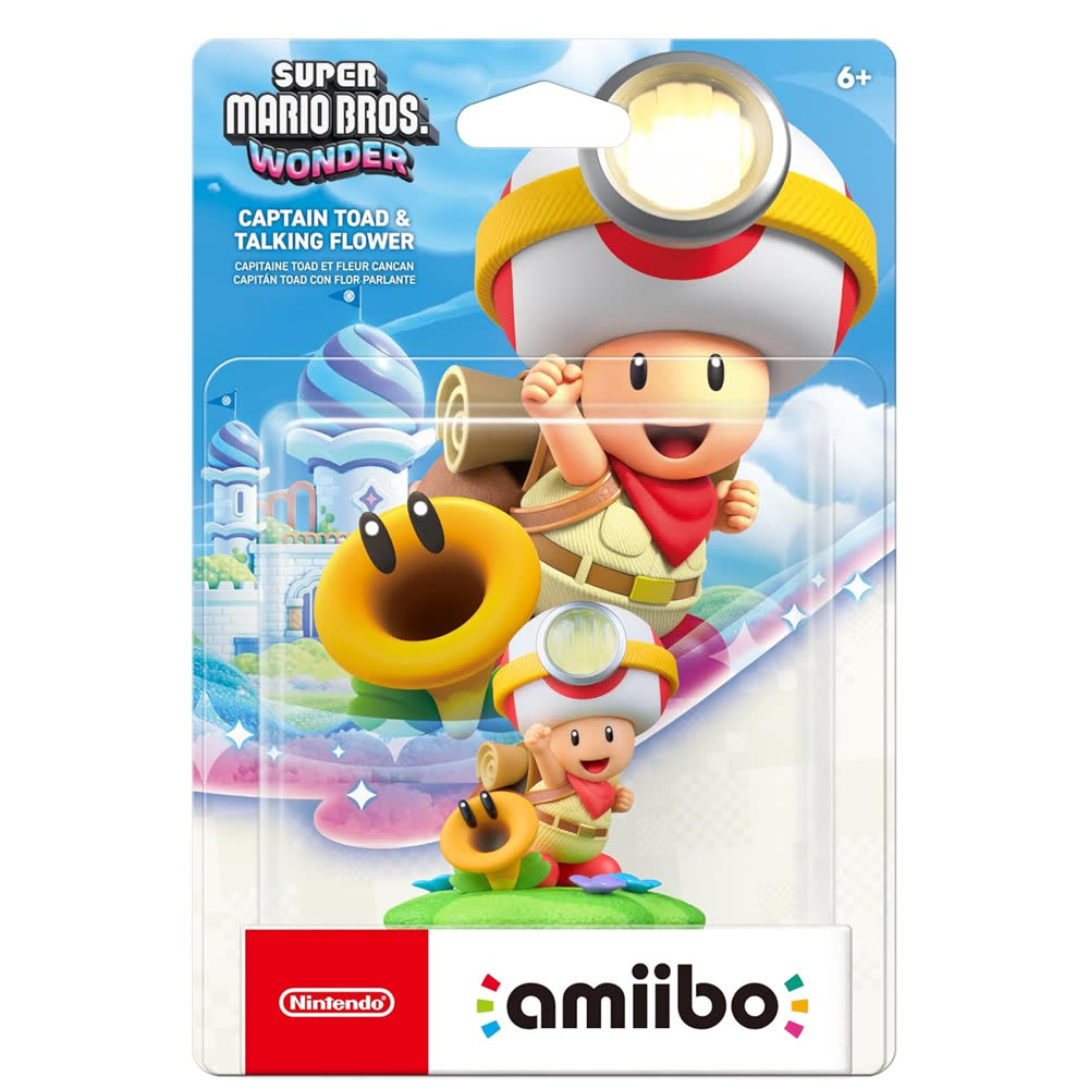 Captain Toad & Talking Flower (Super Mario Bros. Wonder коллекция) [Nintendo Amiibo Character]