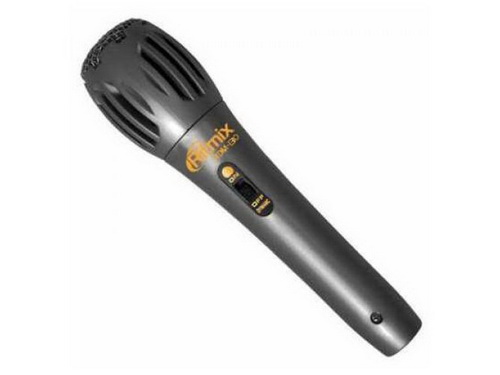 Микрофон RITMIX RDM-130, чёрный. Суперлёгкий вокальный микрофон динамического типа. Пластиковый корп