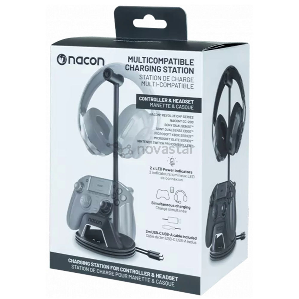 Зарядная станция Multicompatible Charg. Station for Controller & Headset NACON - Black