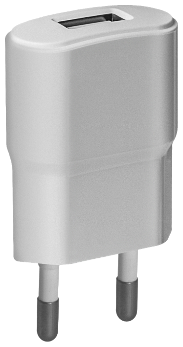 Адаптер сетевой DEFENDER UPA-22, белый, 2xUSB, 2.1А (1/50)