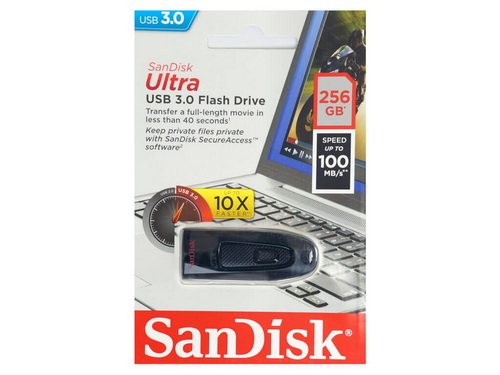 USB 3.0  256GB  SanDisk  Cruzer Ultra  (100 MB/s)