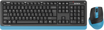 Комплект беспроводной Клавиатура + Мышь A4TECH Fstyler FG1035, USB Multimedia, (FG1035 NAVY BLUE), к
