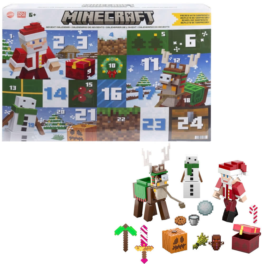 Адвент-календарь Mattel: Minecraft 2024 (HMX86)