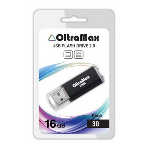 USB  16GB  OltraMax   30  чёрный