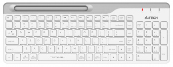 Клавиатура беспроводная A4TECH Fstyler FBK25 BT/Radio slim Multimedia, белая (1/20)