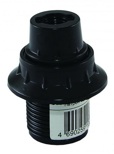 Патрон SMARTBUY карболитовый с кольцом, Е14, черный (SBE-LHB-sr-E14) (20/500)