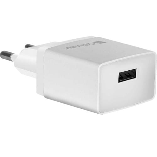 Адаптер сетевой DEFENDER EPA-10, белый, 1хUSB, 5V/2.1А, пакет (1/50)