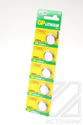 Элемент питания GP  CR 2016  BL5   (5/100/2000)