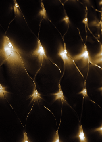 Светодиодная гирлянда КОСМОС, 240 светодиодов, белый, 1,8*1,7 м., 8 режимов мигания (1/40)