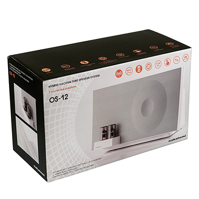 Nakatomi OS-12 WHITE - акустические колонки 1.0, 37W RMS, Bluetooth, NFC, цвет белый (1/2)
