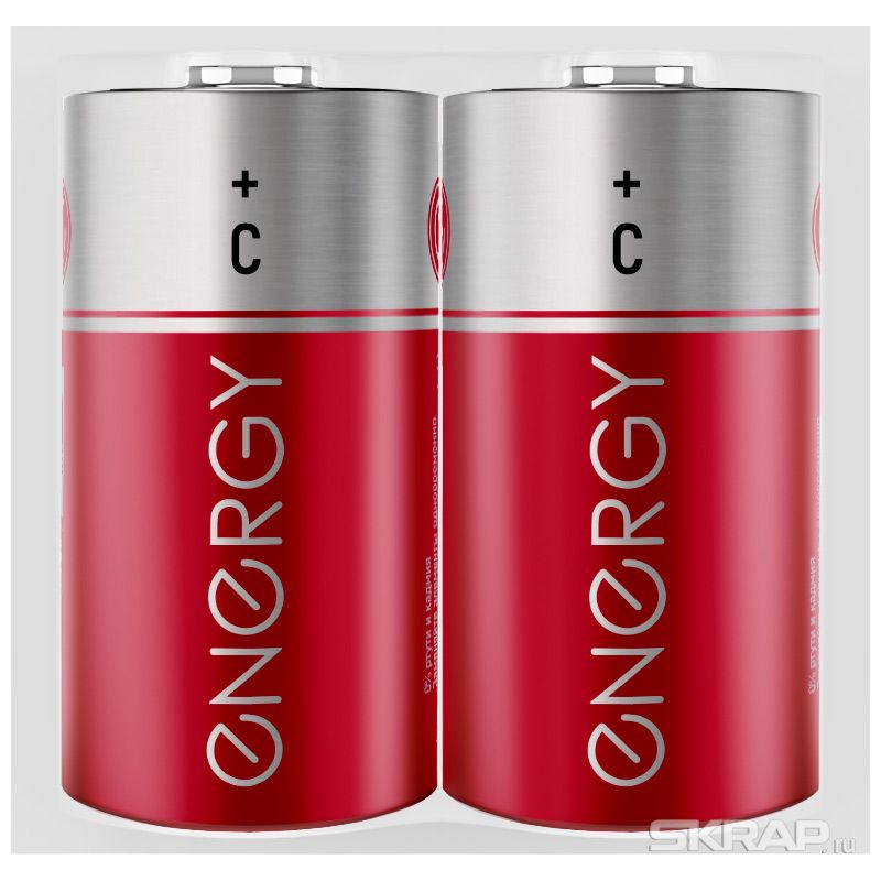 Элемент питания Energy R14/2S (С) (12/288)
