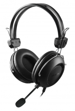 Гарнитура A4TECH HU-35 2м USB оголовье, черный (1/20)